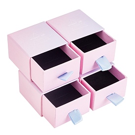 Paper Withdrawal Box, with Black Sponge & Polyester Rope, Square