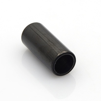 304 fermoirs magnétiques à surface lisse en acier inoxydable avec extrémités à coller, placage ionique (ip), colonne