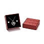 Картонная подарочная коробка комплект ювелирных изделий коробка, для ожерелья, Браслеты, с черной губкой внутри, квадратный