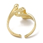 Латунные открытые кольца манжеты, витое кольцо для женщин