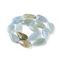 Natural Aquamarine Beads Strands, Drop