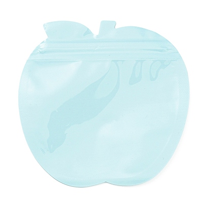 Apple Shaped Plastic Packaging Yinyang Zip Lock Bags, Top Self Seal Pouches