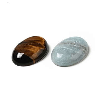 Cabochons de pierres fines, ovale, pierre mixte