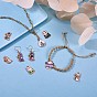 18Pcs 4 Style Halloween Alloy Enamel Pendants, for Jewelry Necklace Bracelet Earring Making Crafts, Bulb & Cat & Cup Cat