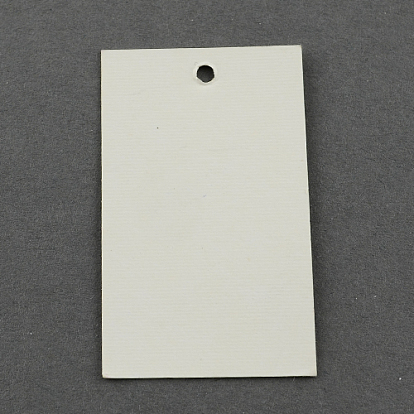 Бумажные карты цена, прямоугольные, 50x30 мм