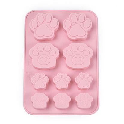 Food Grade Silicone Molds, Fondant Molds, For DIY Cake Decoration, Chocolate, Candy, UV Resin & Epoxy Resin Jewelry Making, Dog Paw Prints