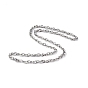 201 collier de chaîne de corde en acier inoxydable pour hommes femmes