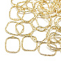 Brass Open Back Bezel Pendants, For DIY UV Resin, Epoxy Resin, Pressed Flower Jewelry, Rectangle, Real 18K Gold Plated