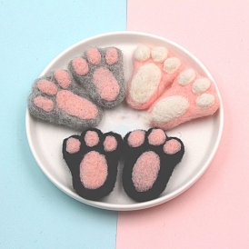 Footprints Handmade Wool Felt Ornament Accessories, for DIY Children Hair Tie