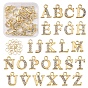 Cabujones de diamantes de imitación de aleación de estilo 26 piezas 26, accesorios de la decoración del arte del clavo, con anillo de salto, carta