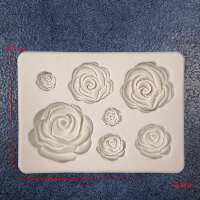 Food Grade Silicone Molds, Fondant Molds, For DIY Cake Decoration, Chocolate, Candy, UV Resin & Epoxy Resin Jewelry Making, Rose