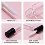 BENECREAT 1.2ml Lip Gloss Tubes Mini Refillable Lip Gloss Balm Bottles with Brush Cap, Hoppers and Pipettes for Lipstick Samples DIY