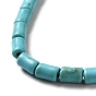 Synthetic Turquoise Dyed Beads Strands, Column