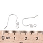 925 Sterling Silver Earring Hooks, with Rhinestone