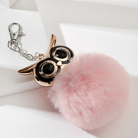 Cute Owl Plush Keychain for Women's Bag and Car Decoration