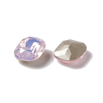 Opal Style K9 Glass Rhinestone Cabochons, Pointed Back & Back Plated, Octagon Rectangle