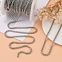 Men's Jewelry Making 304 Stainless Steel Box Chains, Unwelded