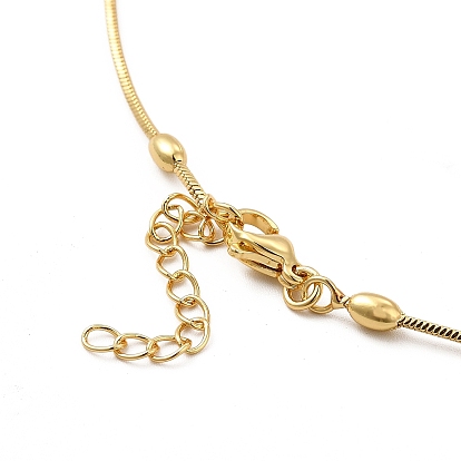 Rack Plating Brass Satellite Chain Necklace for Women, Lead Free & Cadmium Free