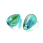 Czech Glass Beads, Electroplated/Dyed, Top Drilled Beads, Teardrop