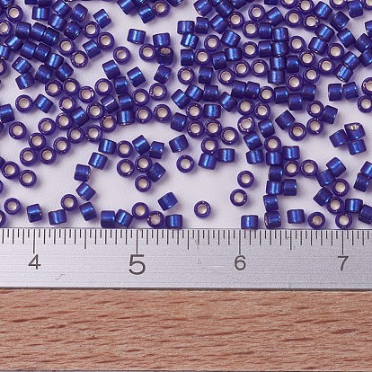 Perles miyuki delica, cylindre, perles de rocaille japonais, 11/0, doublure argent semi-mate