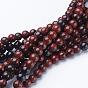 Natural Mahogany Obsidian Beads Strands, Round, 4~8mm, Hole: 0.8~1mm