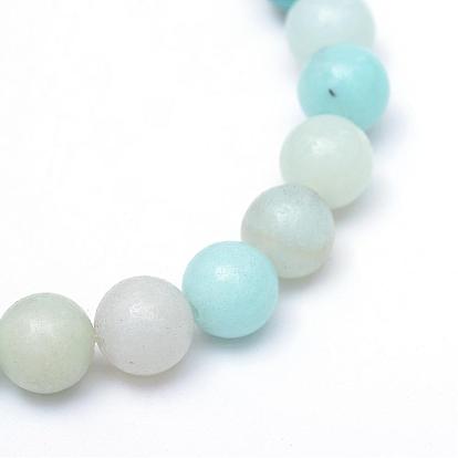 Round Natural Grade A Amazonite Bead Strands