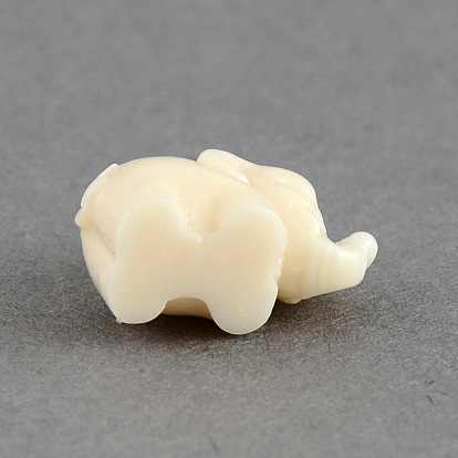 Synthetic Coral Pendants, Elephant, 12x16x8mm, Hole: 1.5mm