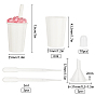 Gorgecraft Plastic Empty Lip Glaze Containers, Refillable Lip Gloss Bottles, with Cap, Brush, Funnel Hopper, Dropper