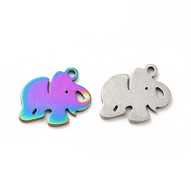 201 Stainless Steel Pendants, Elephant Charms