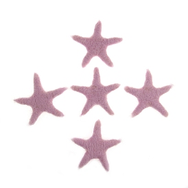 Accessoires d'ornement en feutre de laine faits à la main en forme d'étoile de mer, pour bricolage enfants élastique à cheveux arbre de Noël