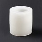 DIY Striped Pillar Candle Silicone Molds, 3D Cylindrical Tall Roman Pillar Molds, for Scented Candle Making