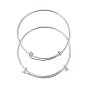 BENECREAT Adjustable Wire Blank Bracelet Expandable Bangle for DIY Jewelry Making