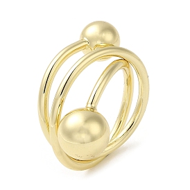 Brass Wrap Rings, Big Ball Ring for Women