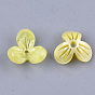 Cellulose Acetate(Resin) Bead Caps, 3-Petal, Flower