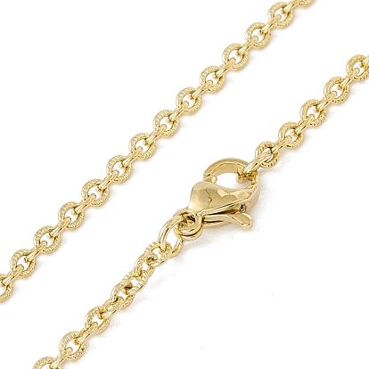 Vacuum Plating 304 Stainless Steel Cable Chains Necklace for Men Women