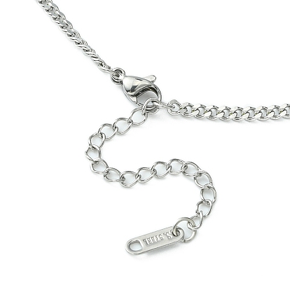304 Stainless Steel Curb Chain Necklace for Men Women