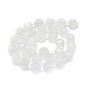 Natural Jade Beads Strands, Round, Faceted