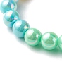 Ensembles de bracelets extensibles en perles acryliques opaques pour enfants, candy