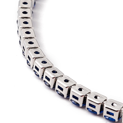 Collier de tennis classique en zircone cubique, placage sous vide 304 bijoux en acier inoxydable pour femmes