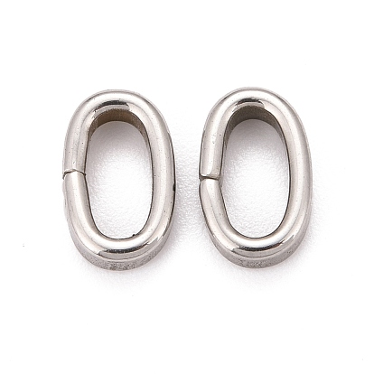 Oval 201 Stainless Steel Slide Charms