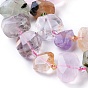 Perles naturelles de quartz brins, facette, nuggets