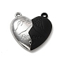 Alloy Magnetic Clasps, for Pendants Making, Heart