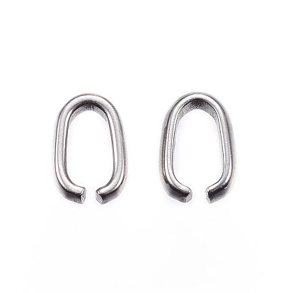 304 Stainless Steel Quick Link Connectors, Linking Rings, Oval