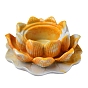 Mini bases d'affichage de boule de cristal en résine de fleur de lotus bouddhiste, présentoir à sphère de cristal