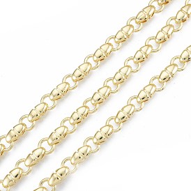Bullet Shape Alloy Link Chains, with Spool, Cadmium Free & Nickel Free & Lead Free, Unwelded
