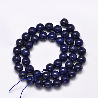 Dyed Natural Lapis Lazuli Round Beads Strands