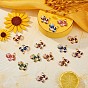 18Pcs 6 Colors Alloy Enamel Pendants, Bees, for Jewelry Necklace Bracelet Earring Making Crafts