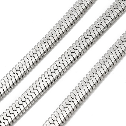 304 chaînes serpent plates en acier inoxydable, avec bobine, soudé