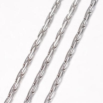 304 Stainless Steel Necklace, Coreana Chains, with Lobster Claw Clasps