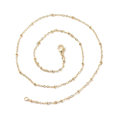 Ожерелье из латунных спутниковых цепей для женщин, без кадмия и без свинца